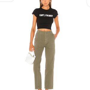 Jen Lettuce Baby Tee in Black